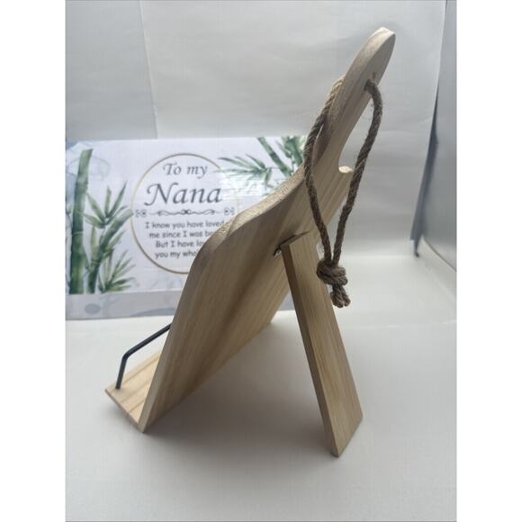 Nana Gifts, Foldable Wooden Cookbook Stand for Grandma, Unique Recipe Stand READ - Picture 5 of 14